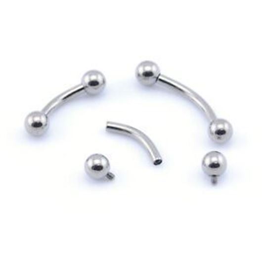 Internally Threaded Titanium Curved Barbell